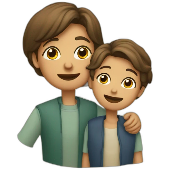 Fils et une mère  emoji