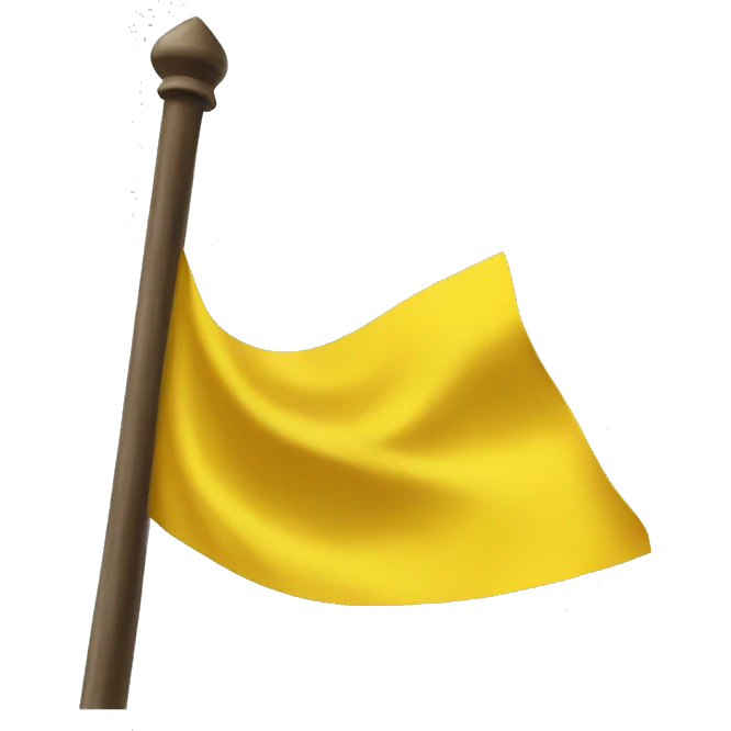 Yellow flag emoji