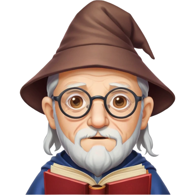 an old man wizard with glasses and SPAM meat books nodding yes emoji