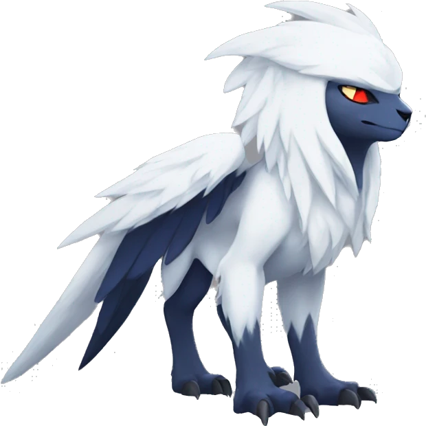 Cool Edgy Absol-Quilava, full body emoji