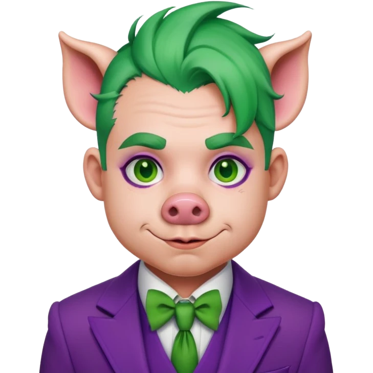 pig joker emoji