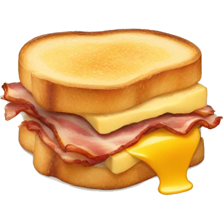 Bacon Cheese toasti  emoji