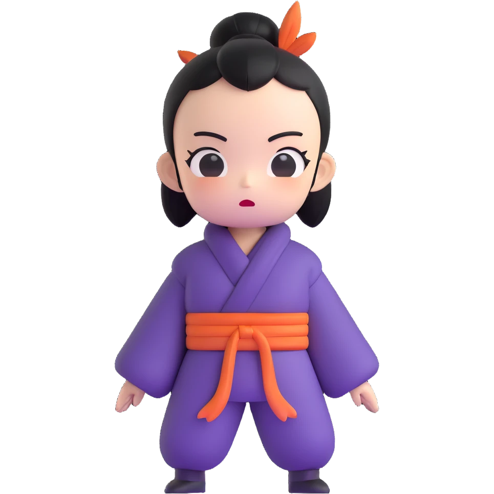Japanese anime inspired character with exaggerated features emoji