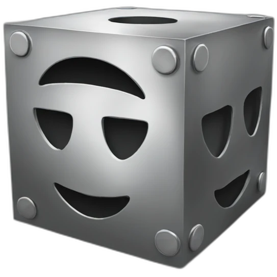 Idea-maker-in-steel-cube emoji