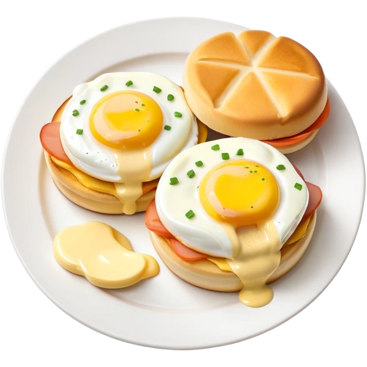 Eggs benedict with hollandaise sauce emoji