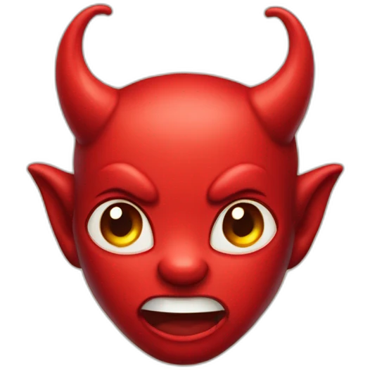 red cute little devil emoji