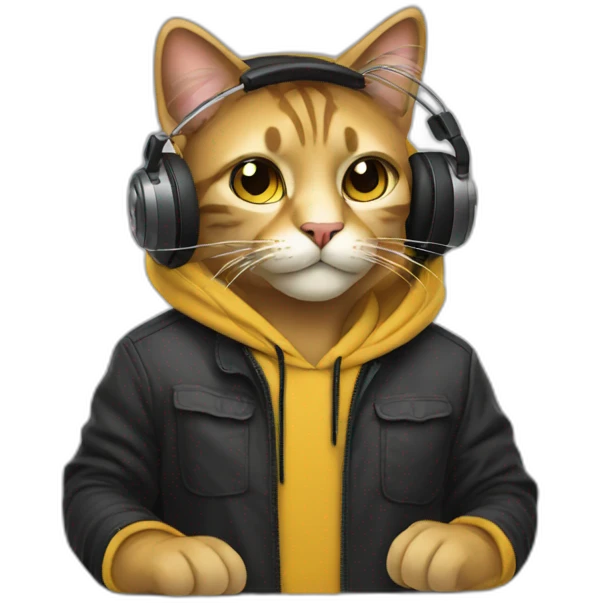 Great Cat DJ emoji