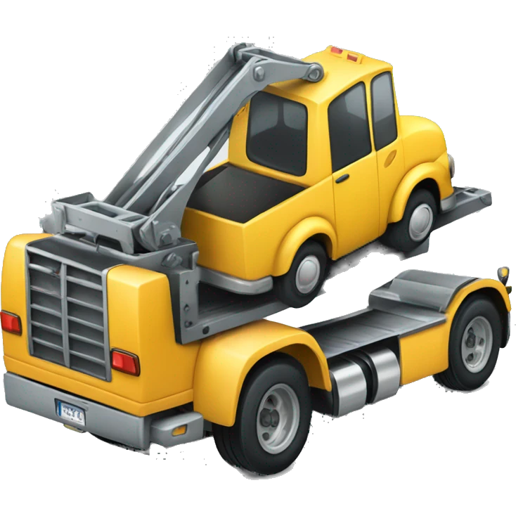 tow truck with loading space  emoji