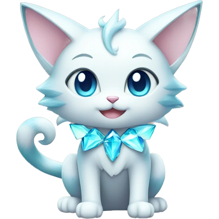 Shiny gradient-colors-Diamond-Fairy-type-Fakémon-Cat full body emoji