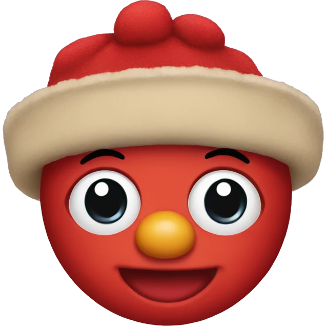 Cute baby Elmo head emoji