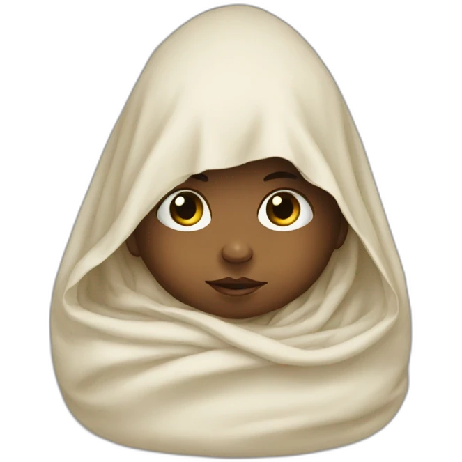 Baby in a shroud emoji