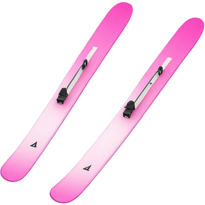 Set of pink skis  emoji
