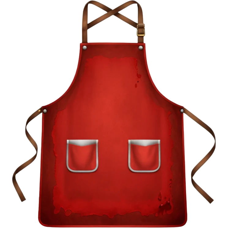 Apron with blood emoji
