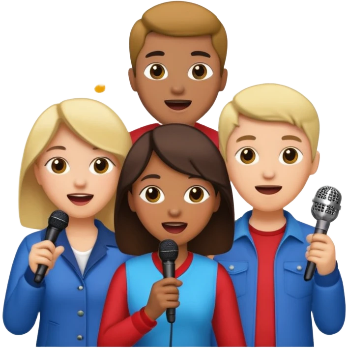 microphone for group karaoke with people more emoji