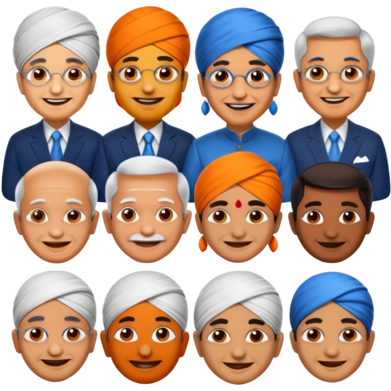 Create a Emoji of Famous Indian Politicians emoji