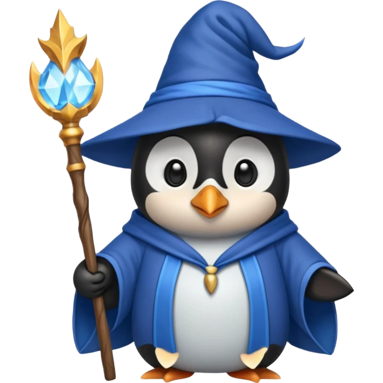 Penguin Wizard emoji