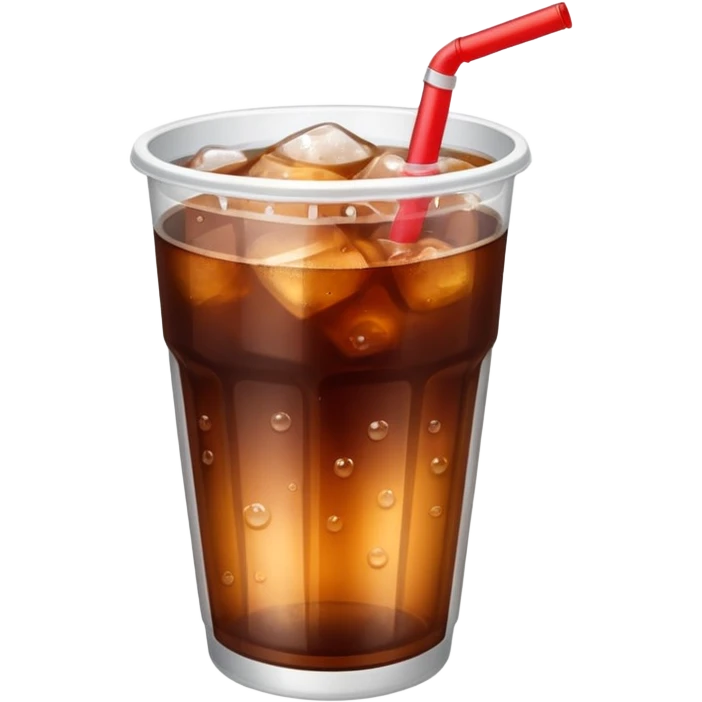 Soft drink in plastic cup emoji