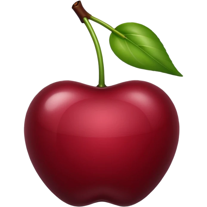 Maroon cherry emoji