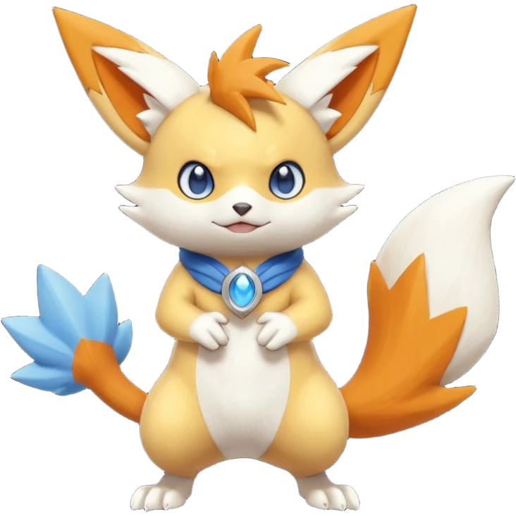 Victini-Meowstic-Raichu-Zangoose-Fakémon-hybrid-creature (full body)  emoji