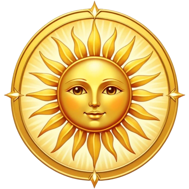 The sun Tarot card emoji
