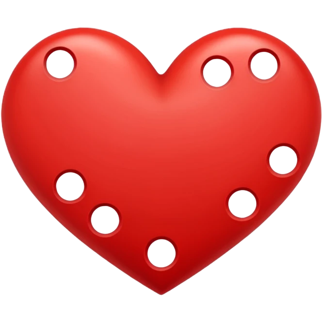 heart with a dotted outline emoji