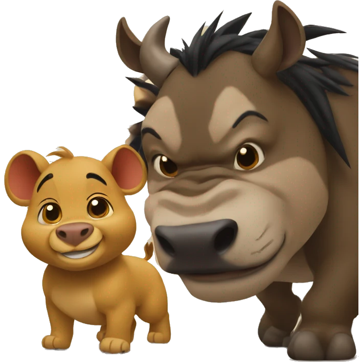 timão e pumba emoji
