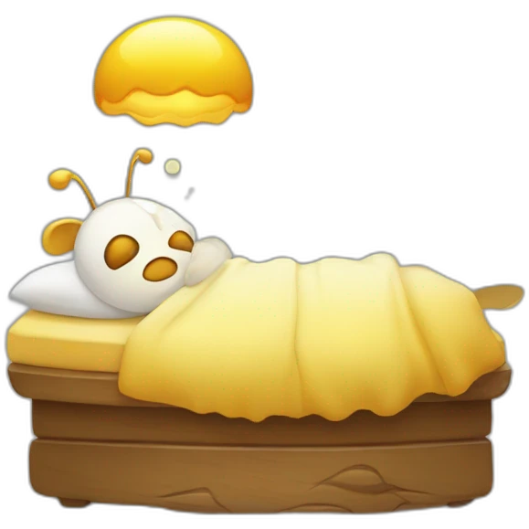 Abeille qui dort emoji