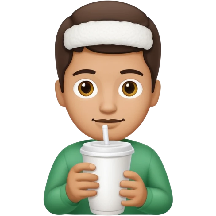 mexican holding white styro foam cup emoji