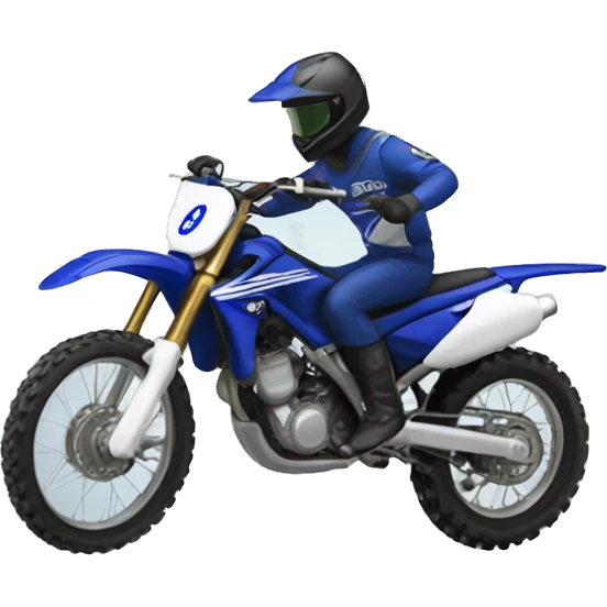 Yamaha Dirt bike wheeling emoji