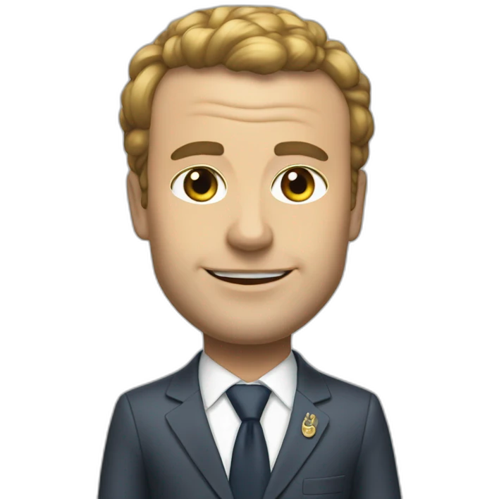Macron un bikinu emoji