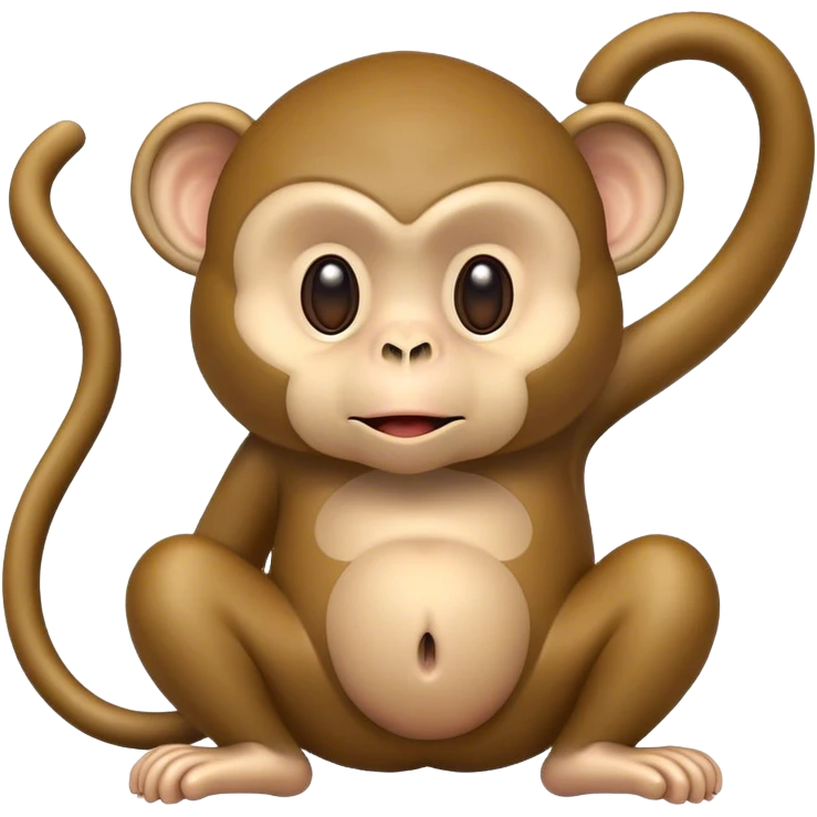 Monkey with butt cheeks out emoji