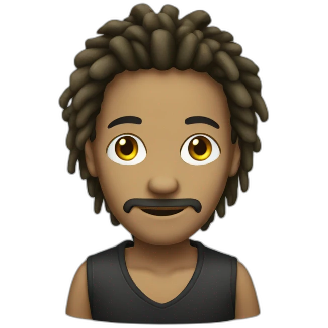 Rasta sans cheveux emoji