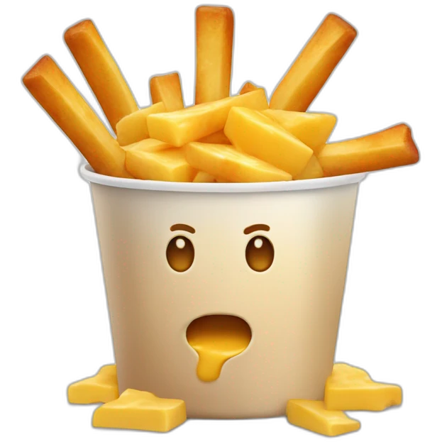 poutine with cheese emoji