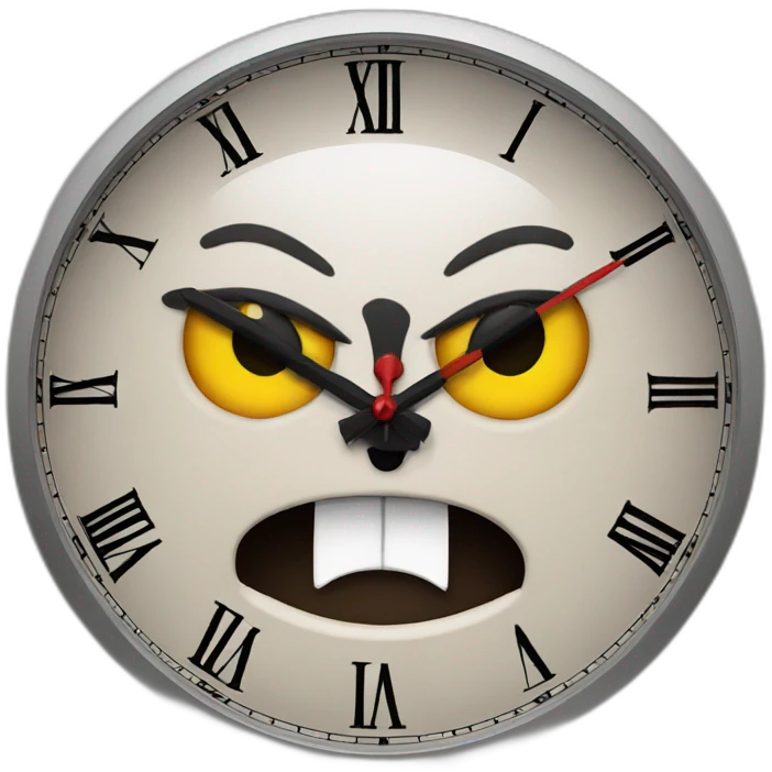 Mad kat clock emoji