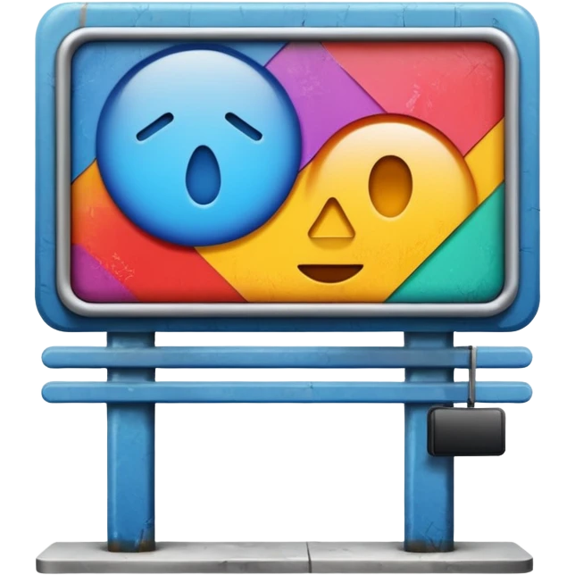 billboard on the street emoji