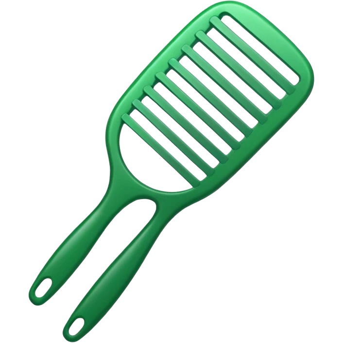 a green combs emoji