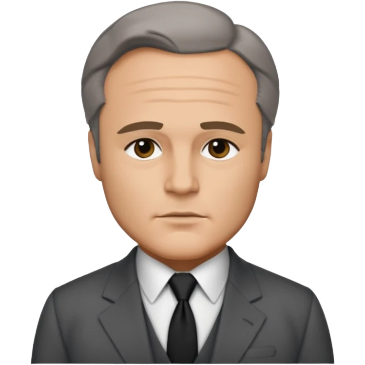 Marlon Brando with dark gray suit emoji