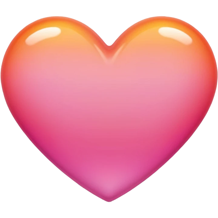 orange heart with pink gradient emoji