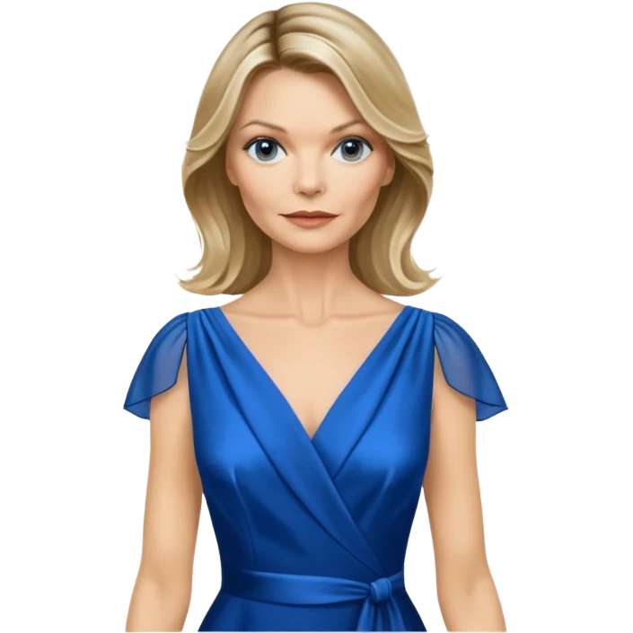 Michelle Pfeiffer blue dress emoji