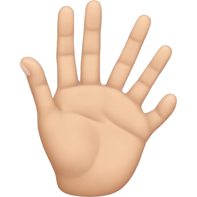 close all the fingers and open the ring finger to the little finger emoji