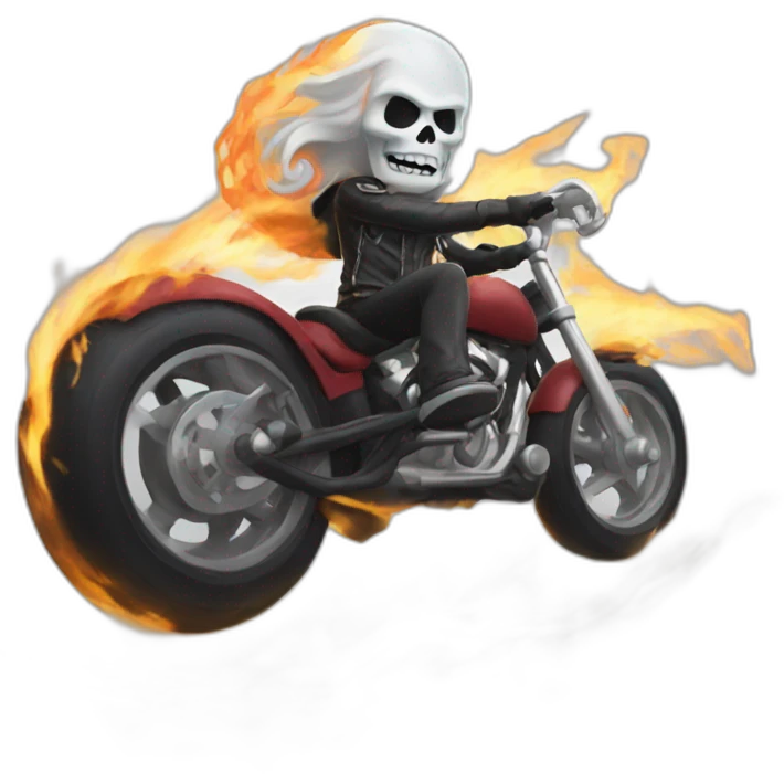 Santa ghost rider emoji