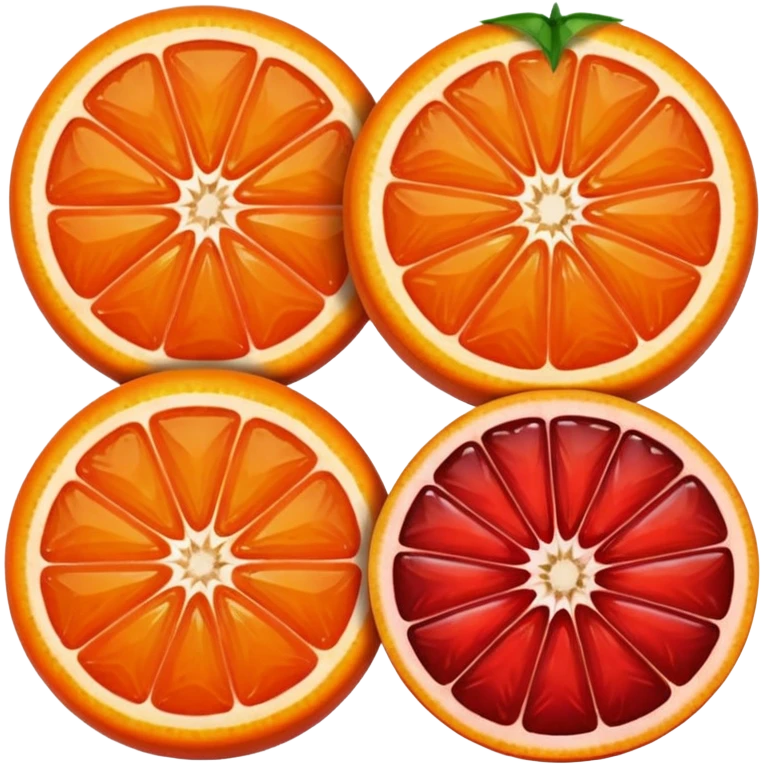 Tangerine & Blood Orange Fruit emoji