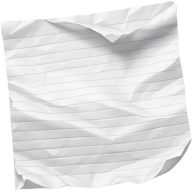 generate realistic detailed paper emoji