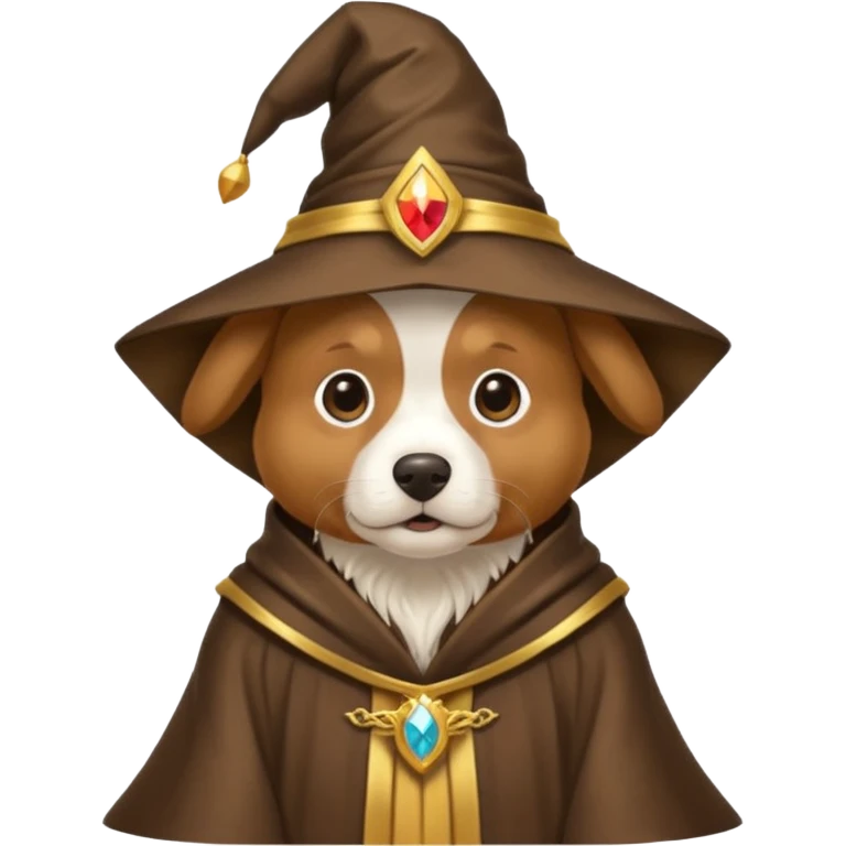 Dog wizard emoji