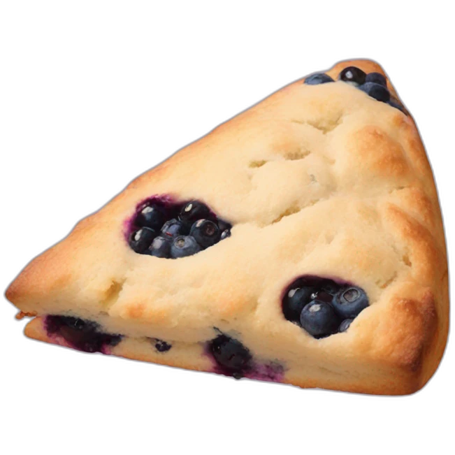 triangular blueberry scone emoji