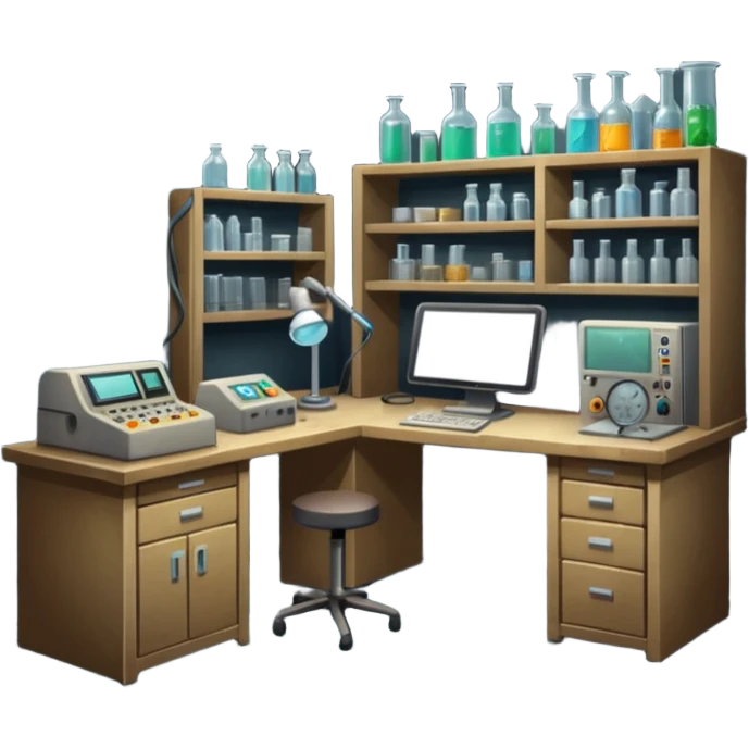 Secretive lab in a deserted place  emoji