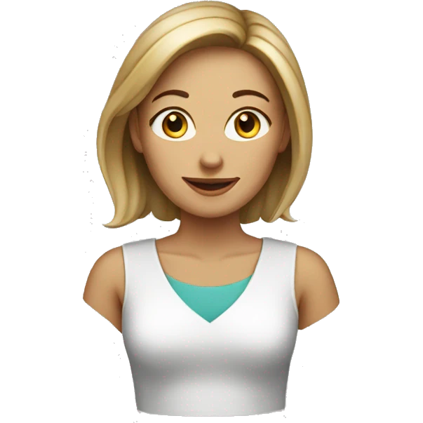 white woman seller emoji