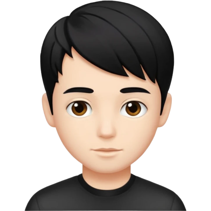 A beautiful boy salon Hairstylist in black hair emoji