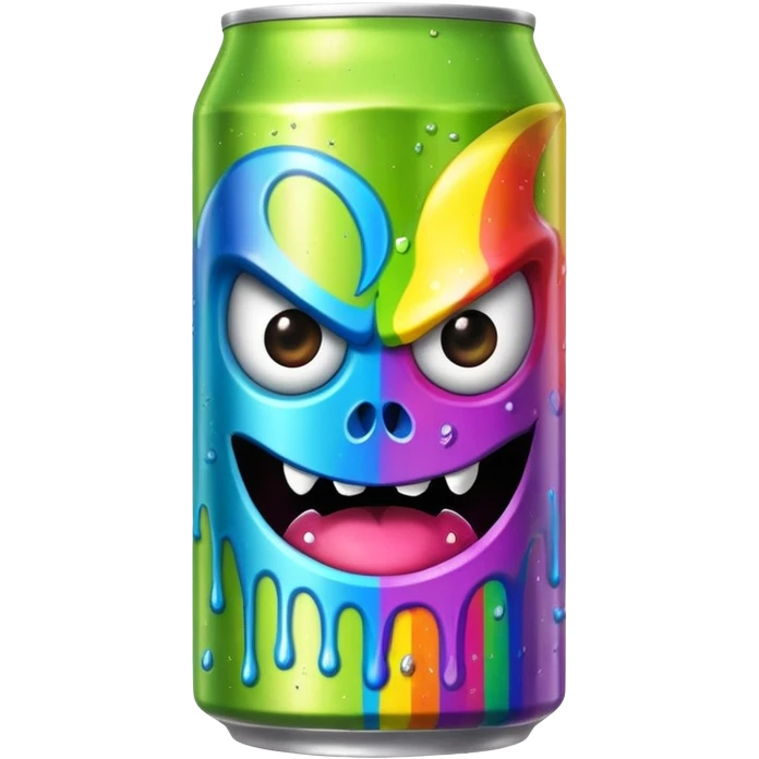 Rainbow Monster energy drink emoji