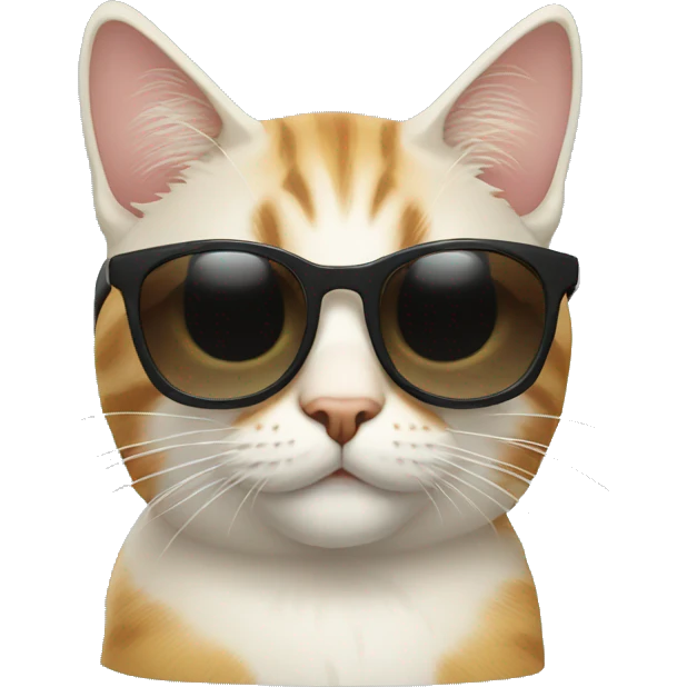 Cat with sunglasses emoji